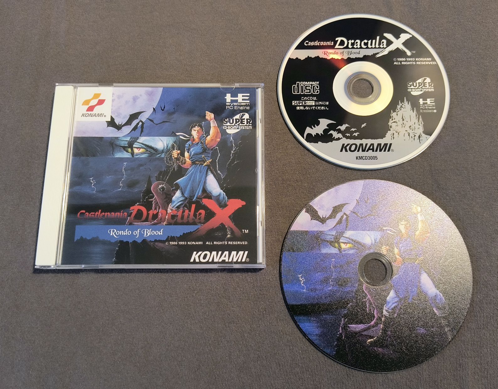 Akumajo Dracula X: Chi no Rondo (Castlevania: Dracula X Rondo of Blood) PC Engine CD Reproduction (English)