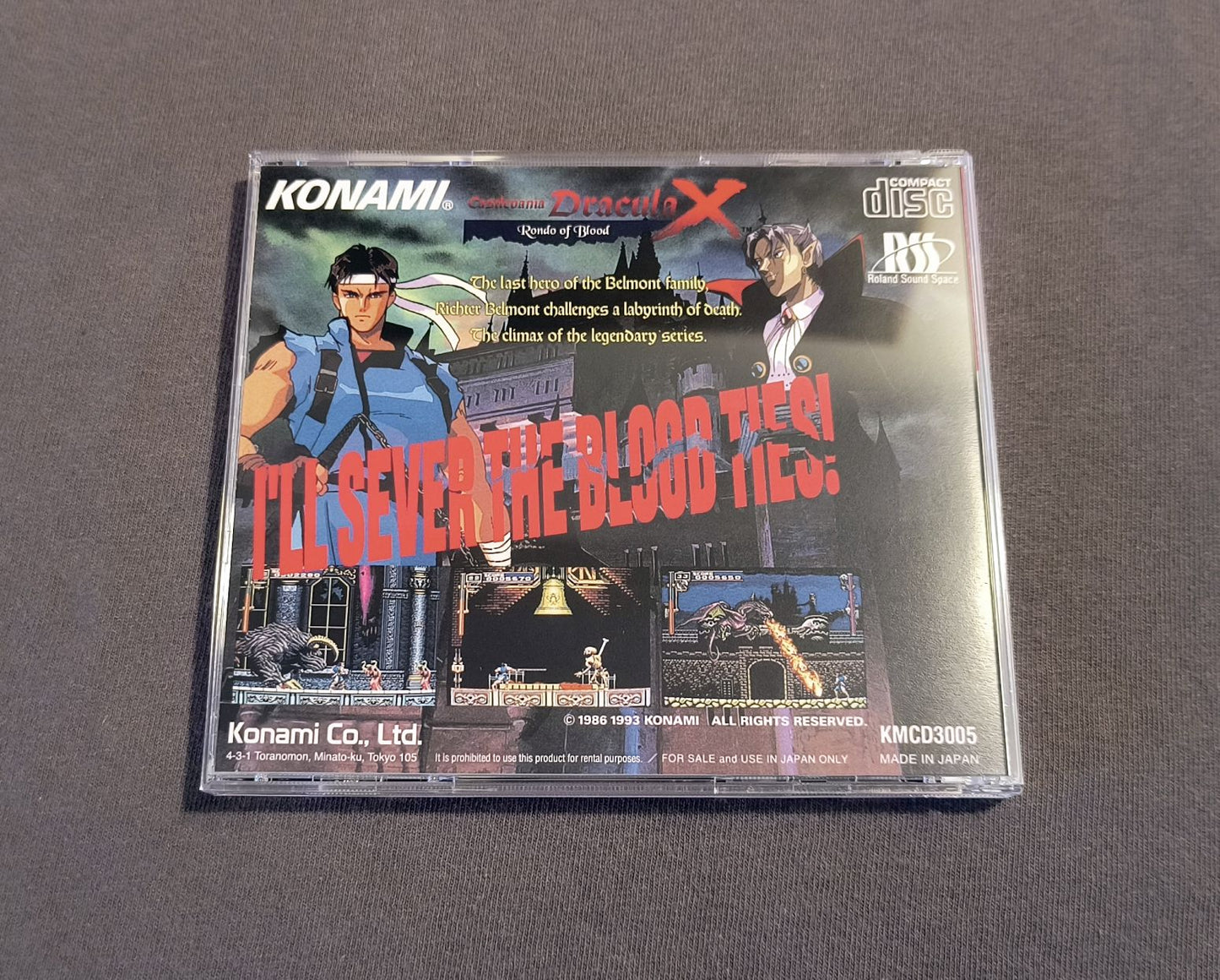 Akumajo Dracula X: Chi no Rondo (Castlevania: Dracula X Rondo of Blood) PC Engine CD Reproduction (English)
