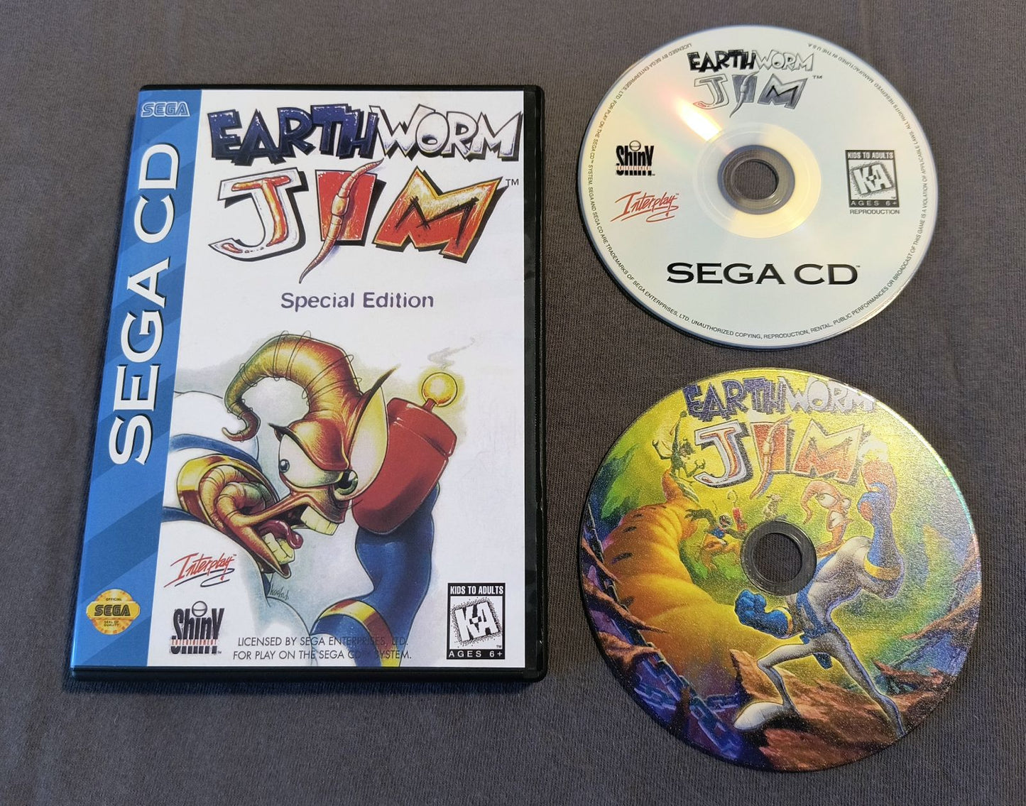 Earthworm Jim: Special Edition Sega CD Reproduction