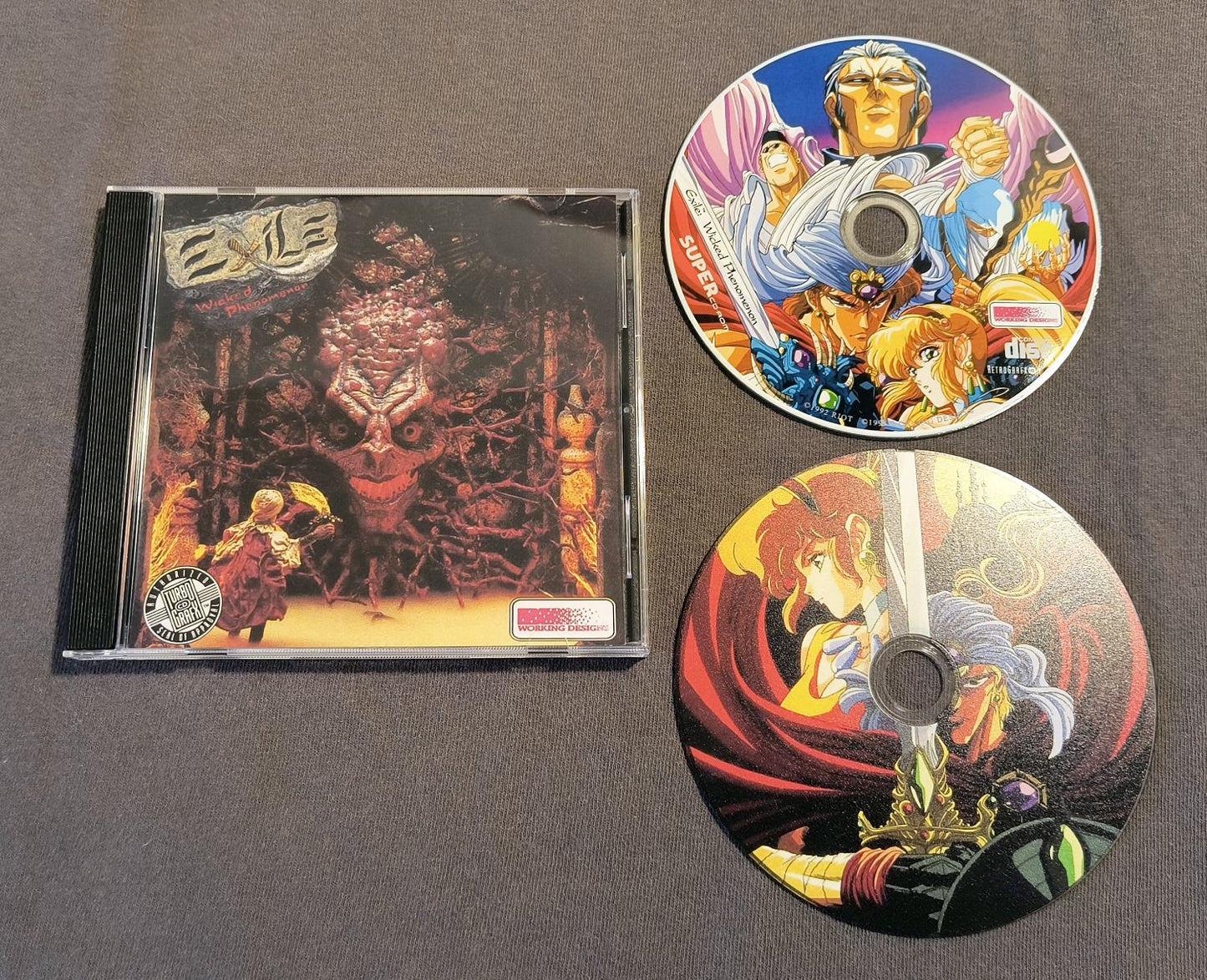 Exile: Wicked Phenomenon (Un-Worked Designs) TurboGrafx-CD Reproduction