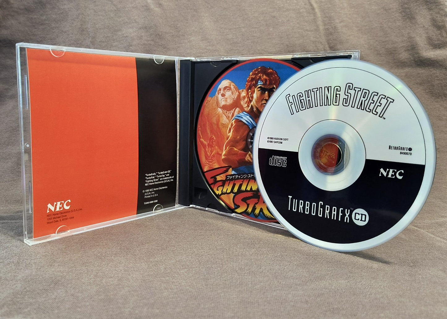 Fighting Street (Street Fighter) TurboGrafx-CD Reproduction
