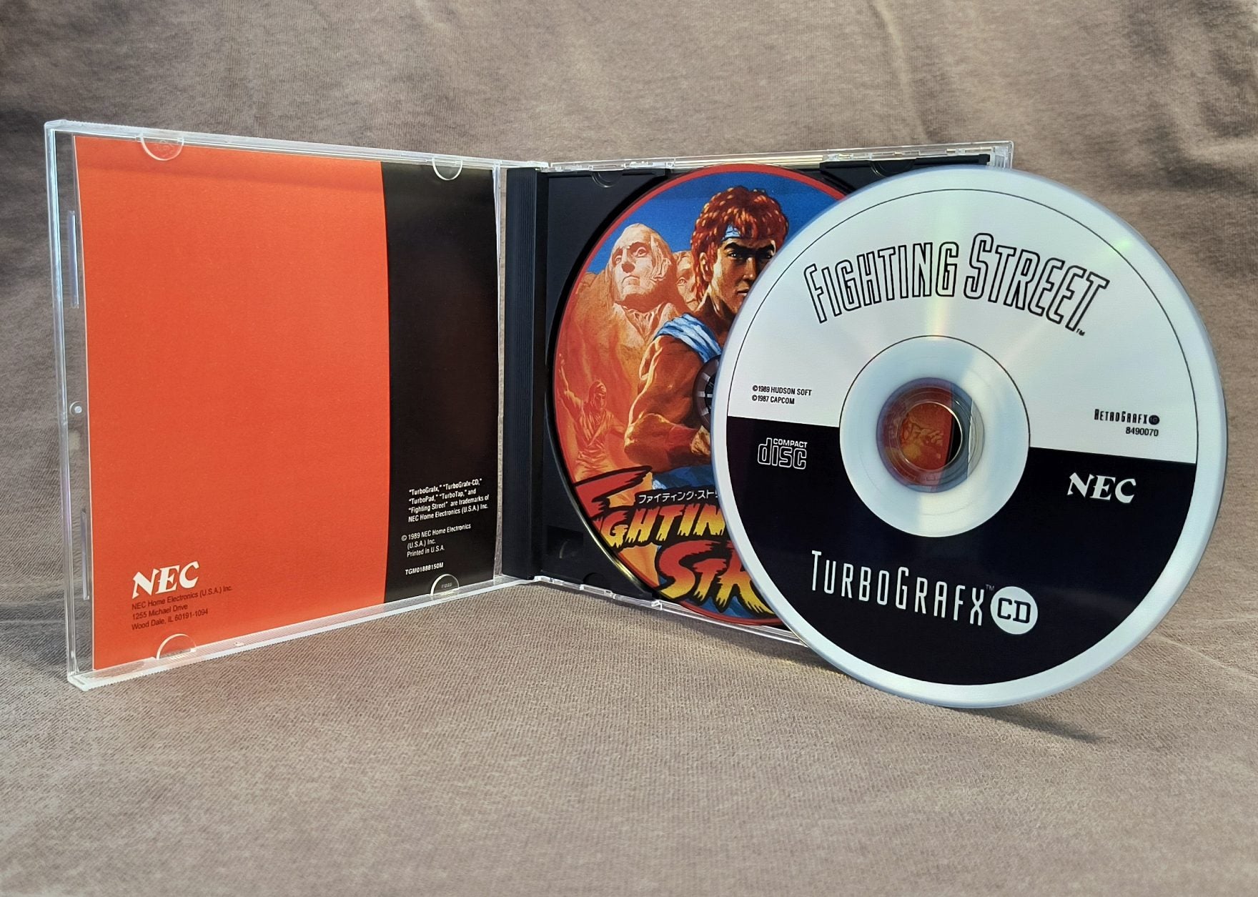 Fighting Street (Street Fighter) TurboGrafx-CD Reproduction
