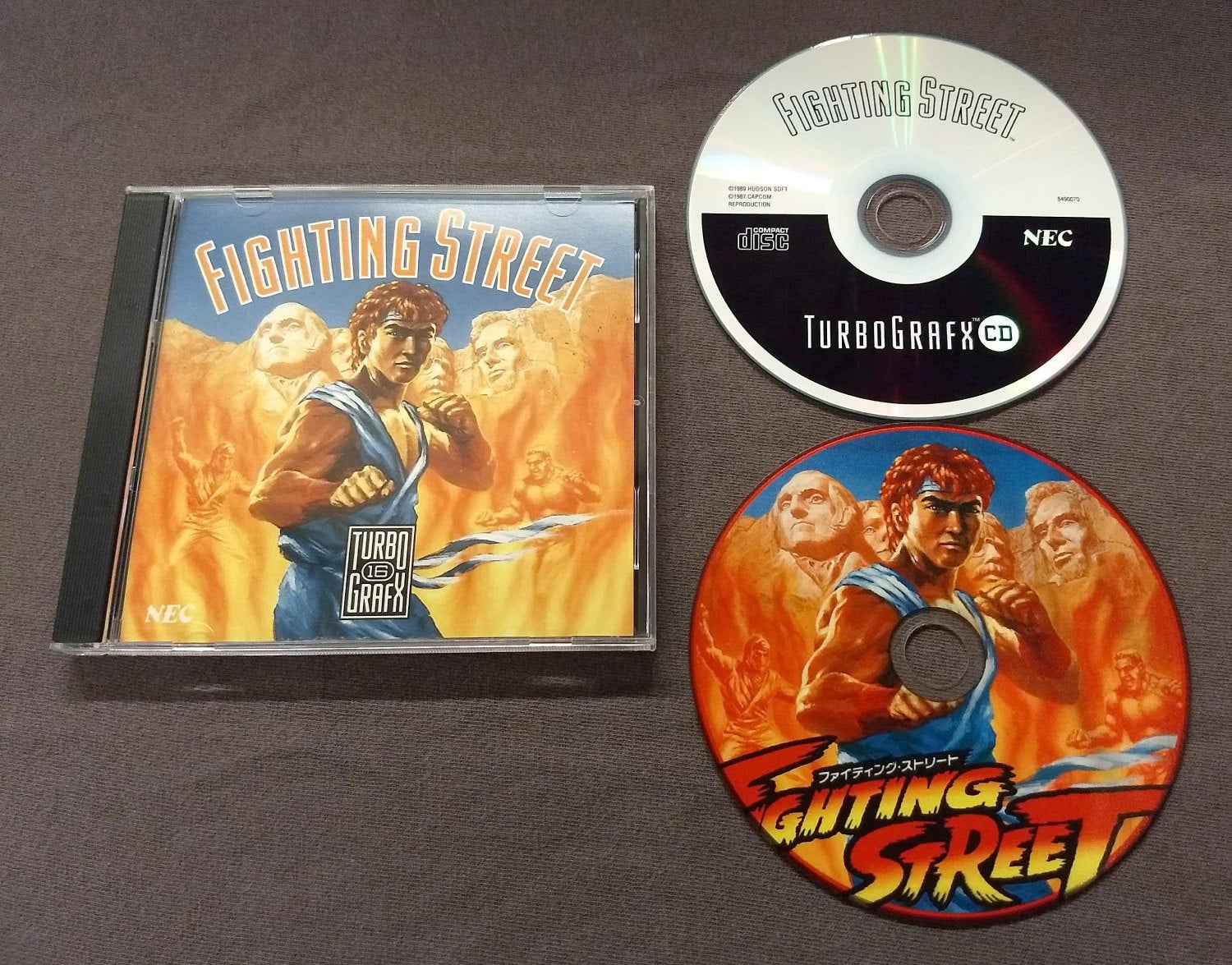 Fighting Street (Street Fighter) TurboGrafx-CD Reproduction