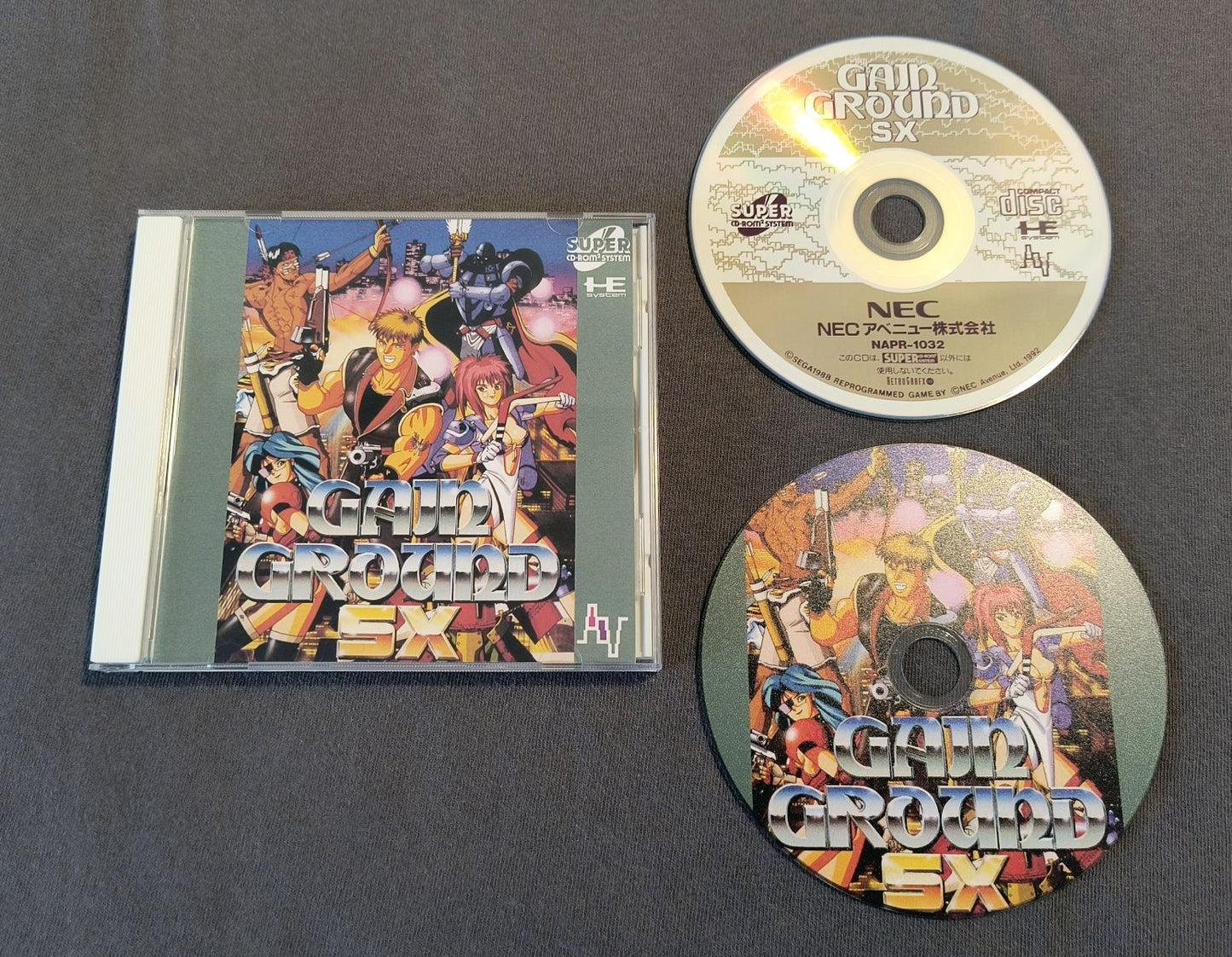 Gain Ground SX PC Engine CD Reproduction