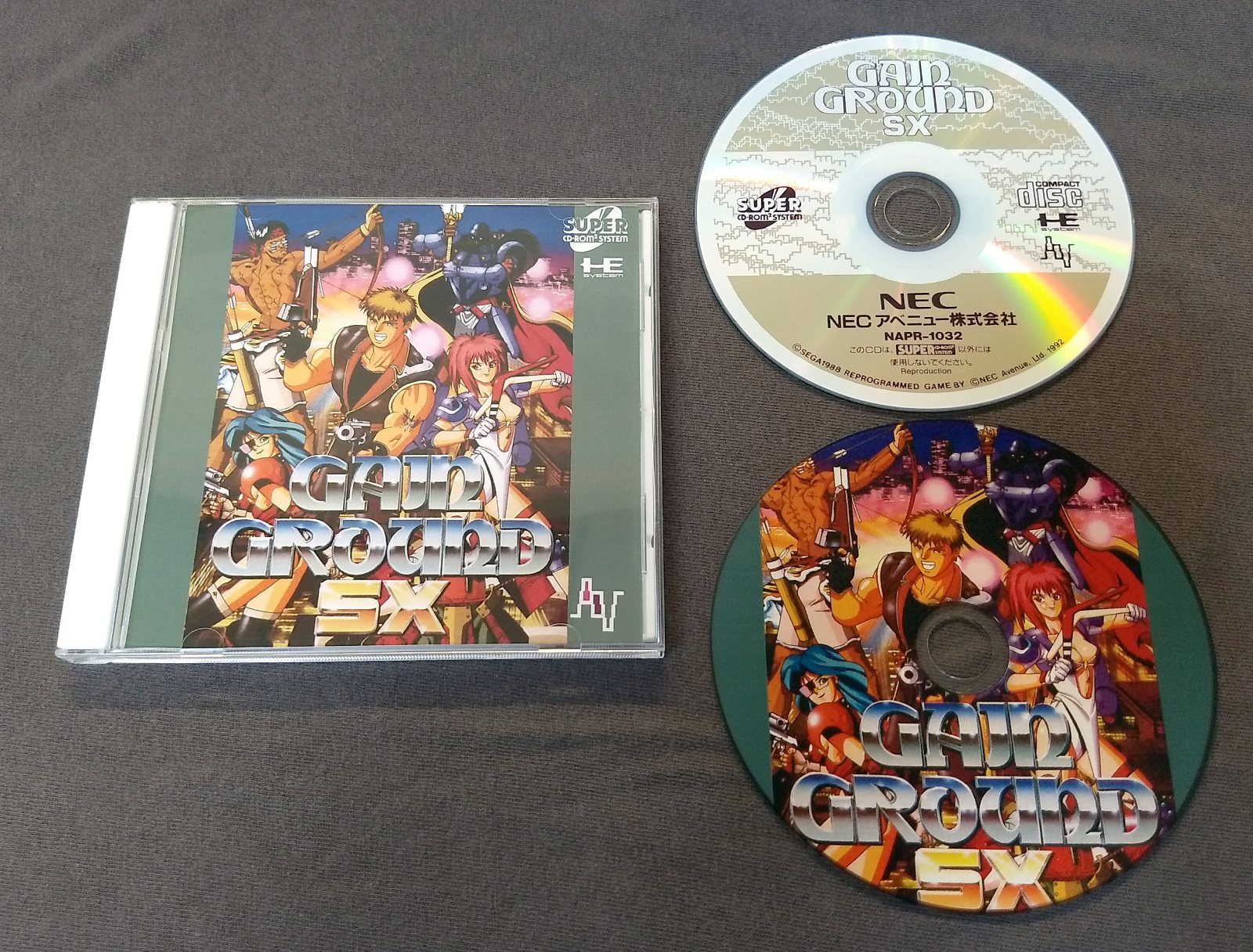 Gain Ground SX PC Engine CD Reproduction