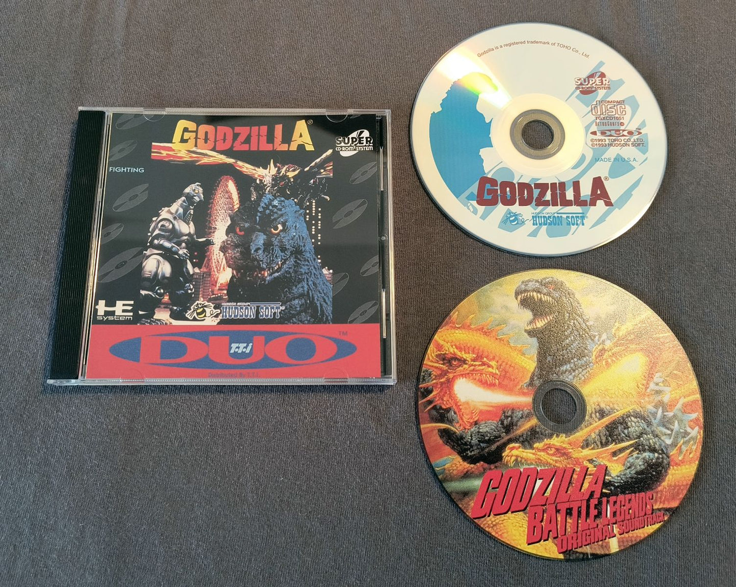 Godzilla TurboGrafx-CD Reproduction