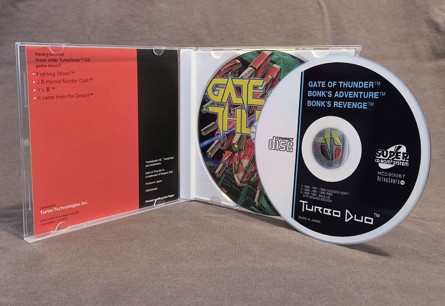 Gate of Thunder 4 in 1 TurboGrafx-CD Reproduction (US)