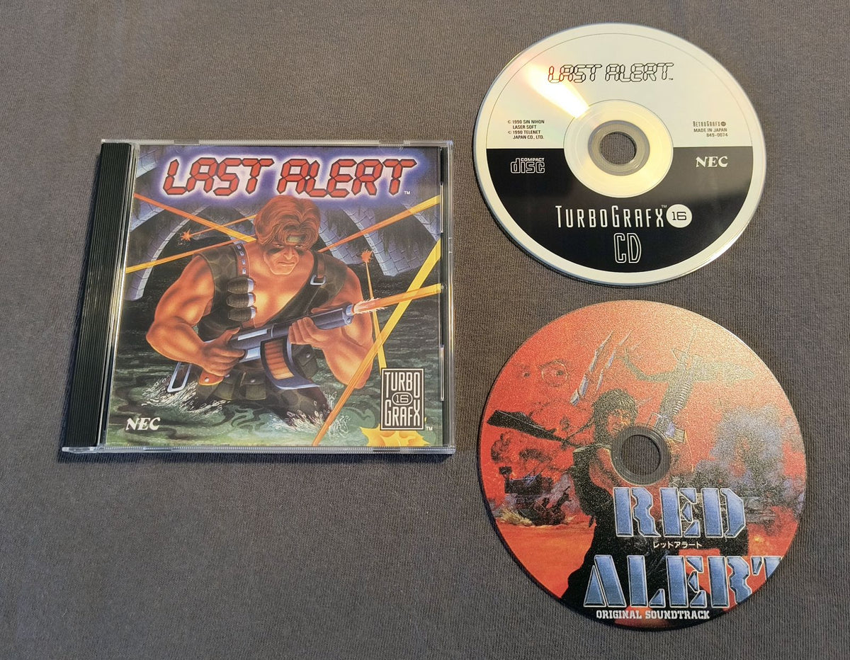 Last Alert TurboGrafx-CD Reproduction