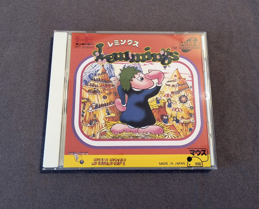 Lemmings PC Engine CD Reproduction