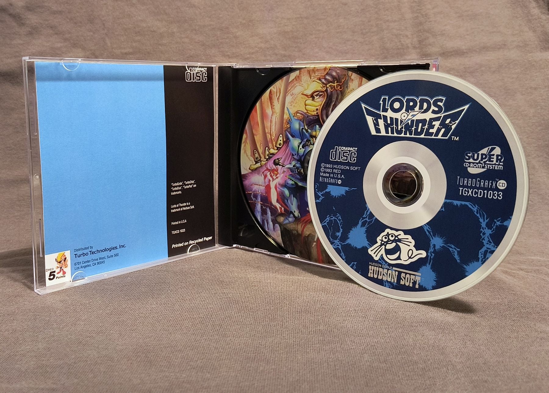 Lords of Thunder TurboGrafx-CD Reproduction (US)