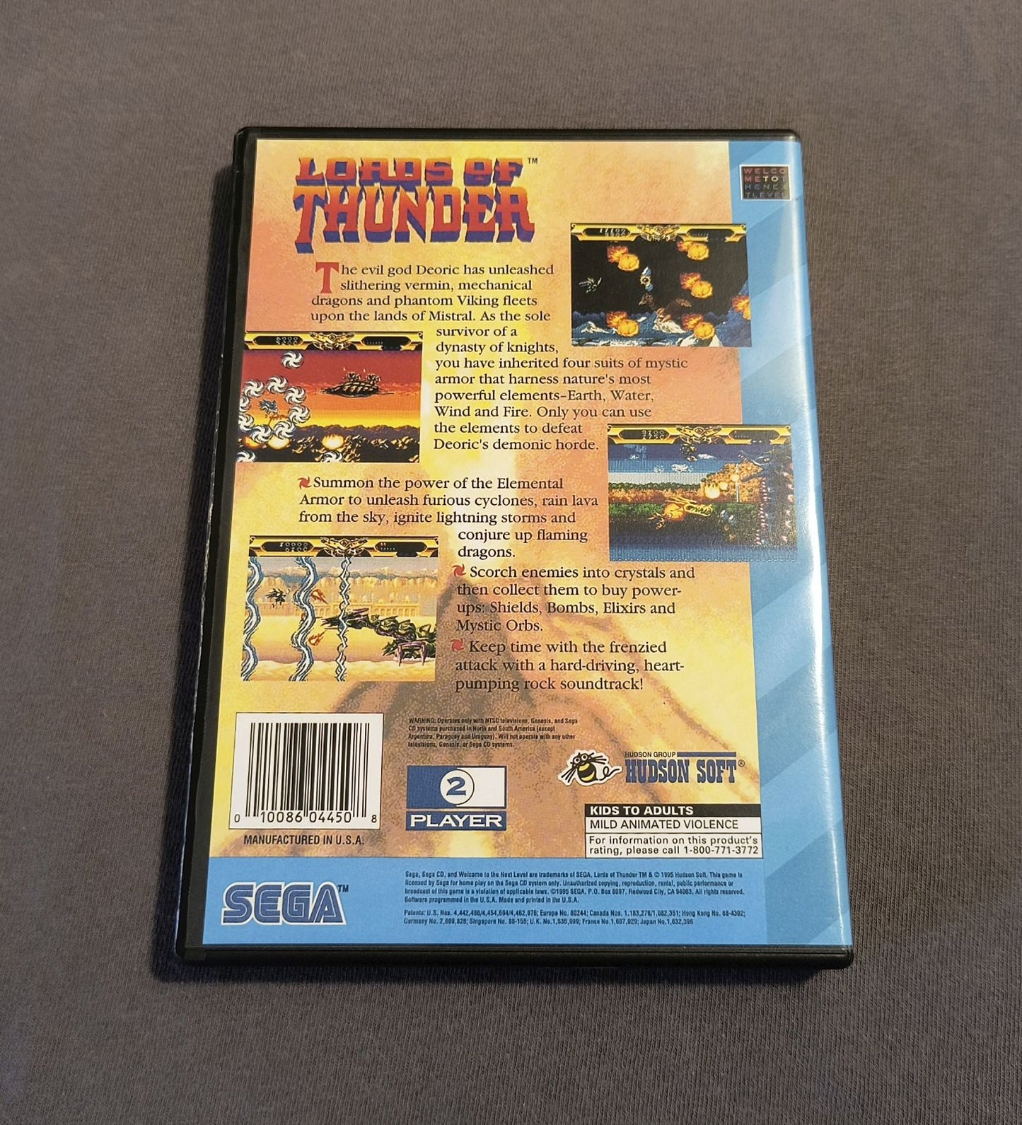 Lords of Thunder Sega CD Reproduction