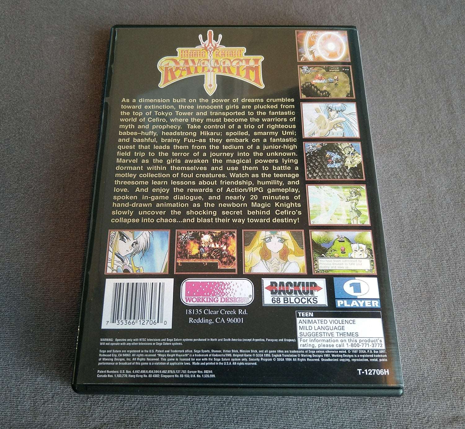 Magic Knight Rayearth Sega Saturn Reproduction