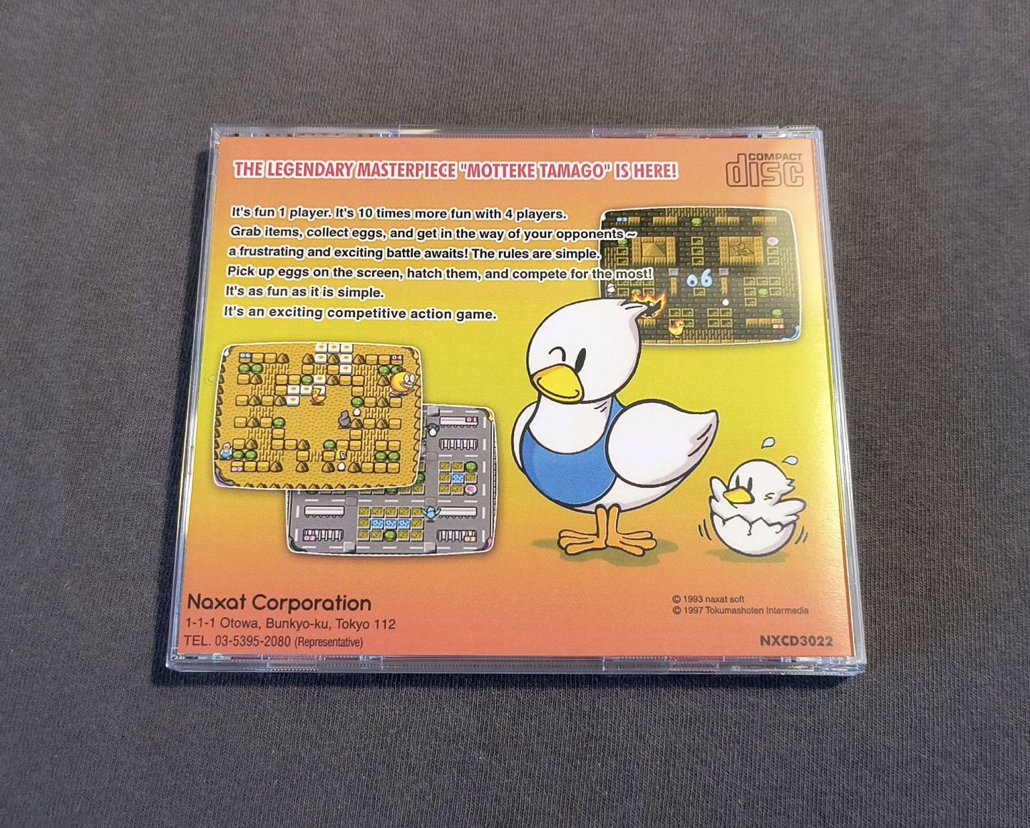 Motteke Tamago PC Engine CD Reproduction (English)