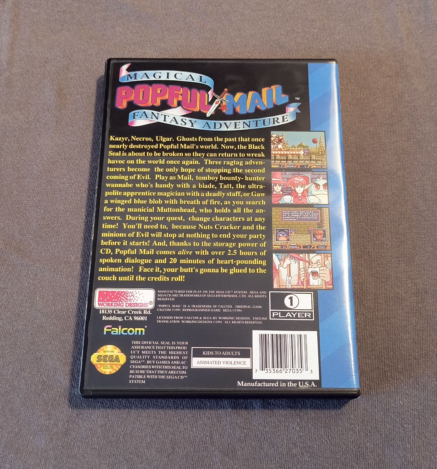 Popful Mail Sega CD Reproduction