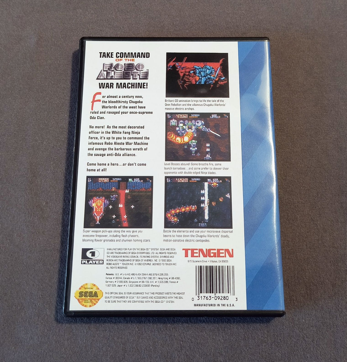 Robo Aleste Sega CD Reproduction
