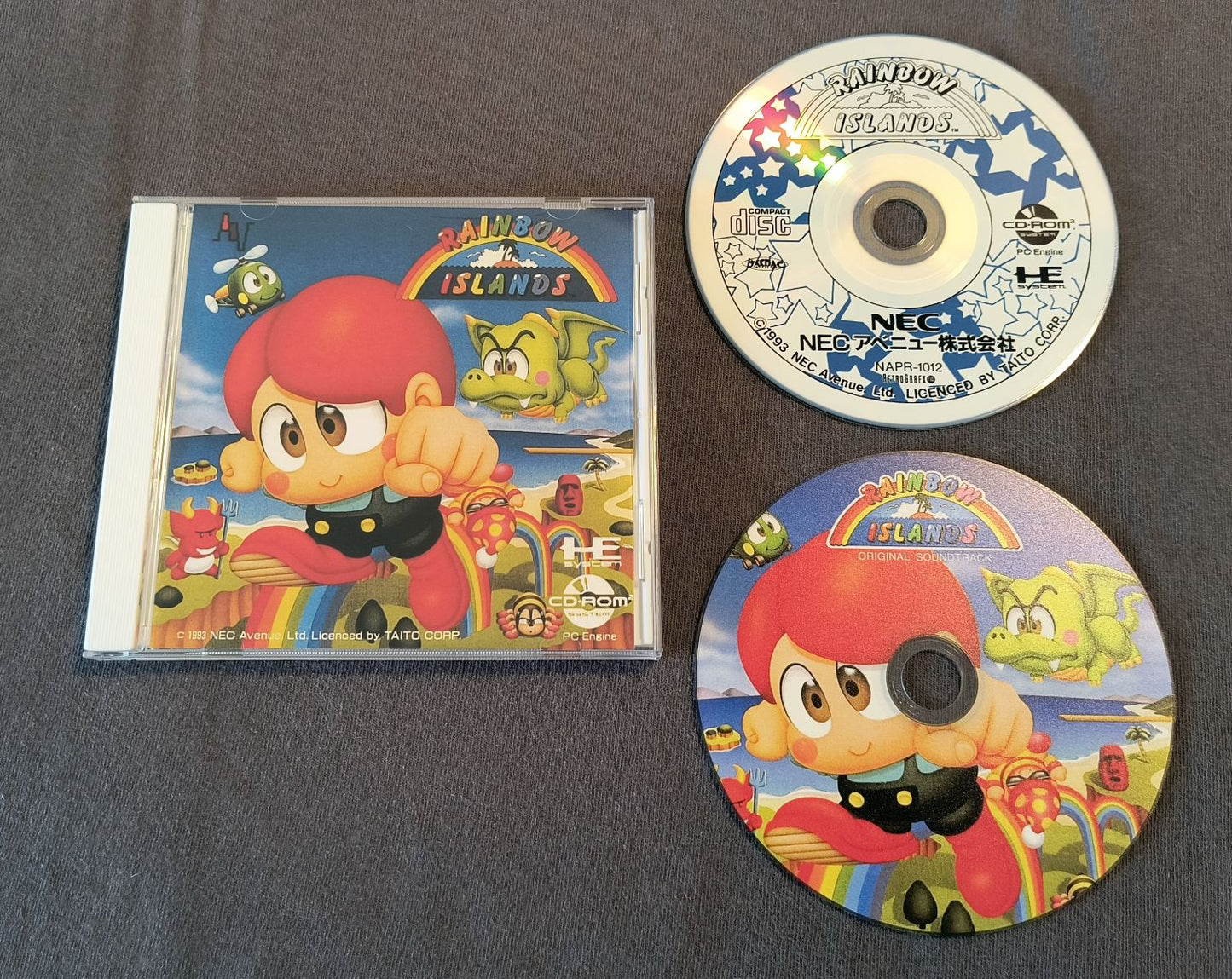 Rainbow Islands PC Engine CD Reproduction