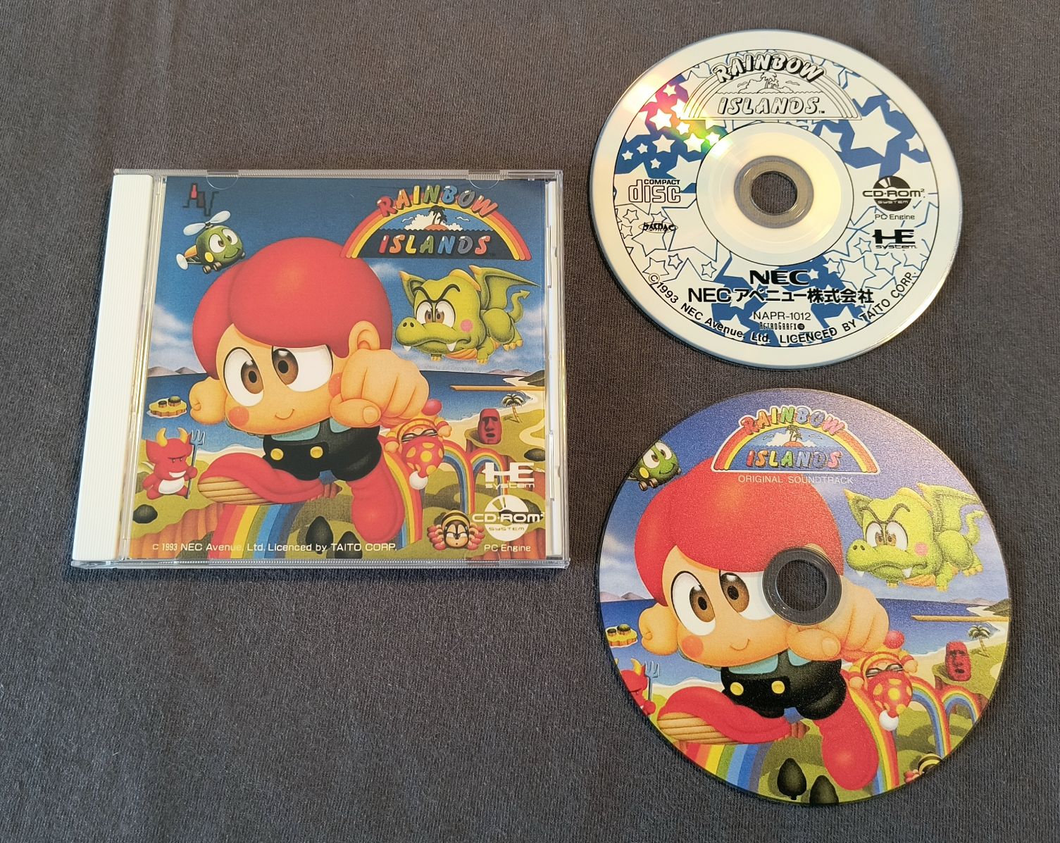 Rainbow Islands PC Engine CD Reproduction