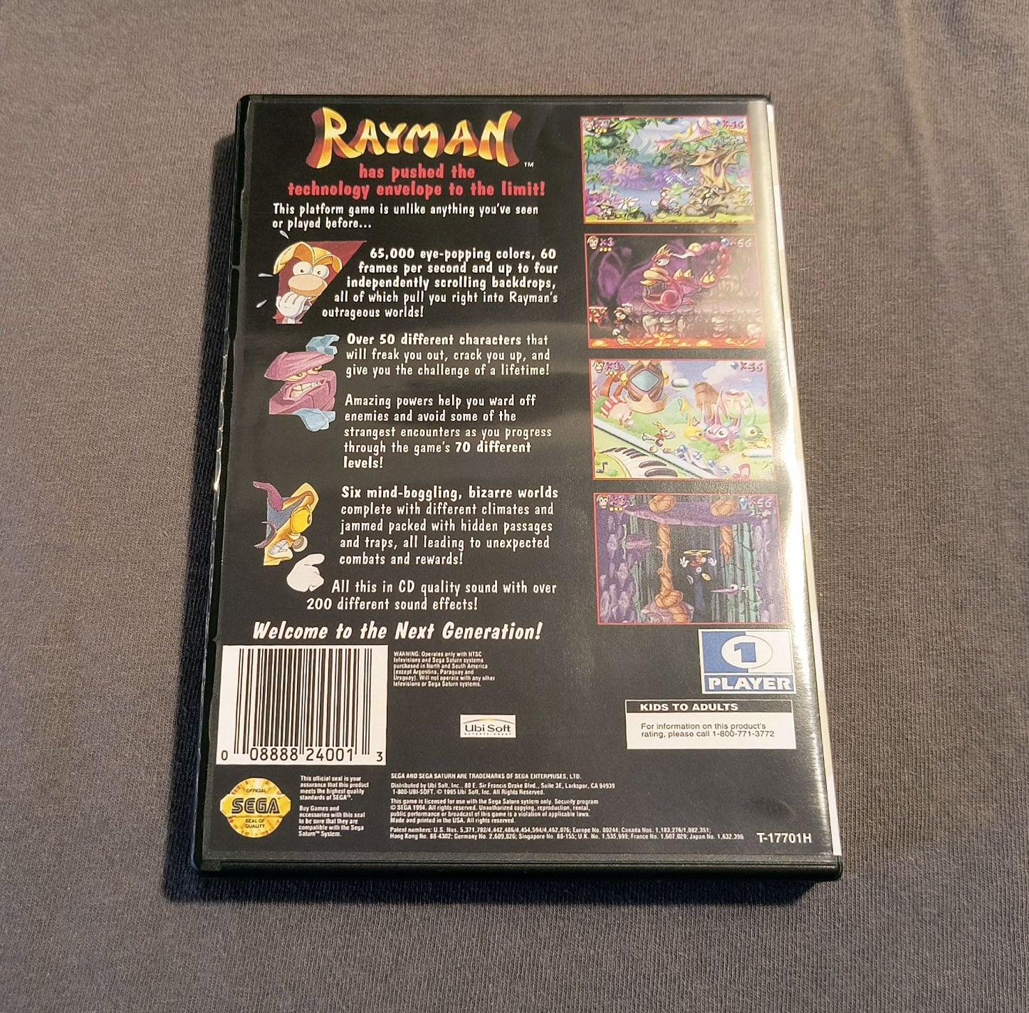 Rayman Sega Saturn Reproduction