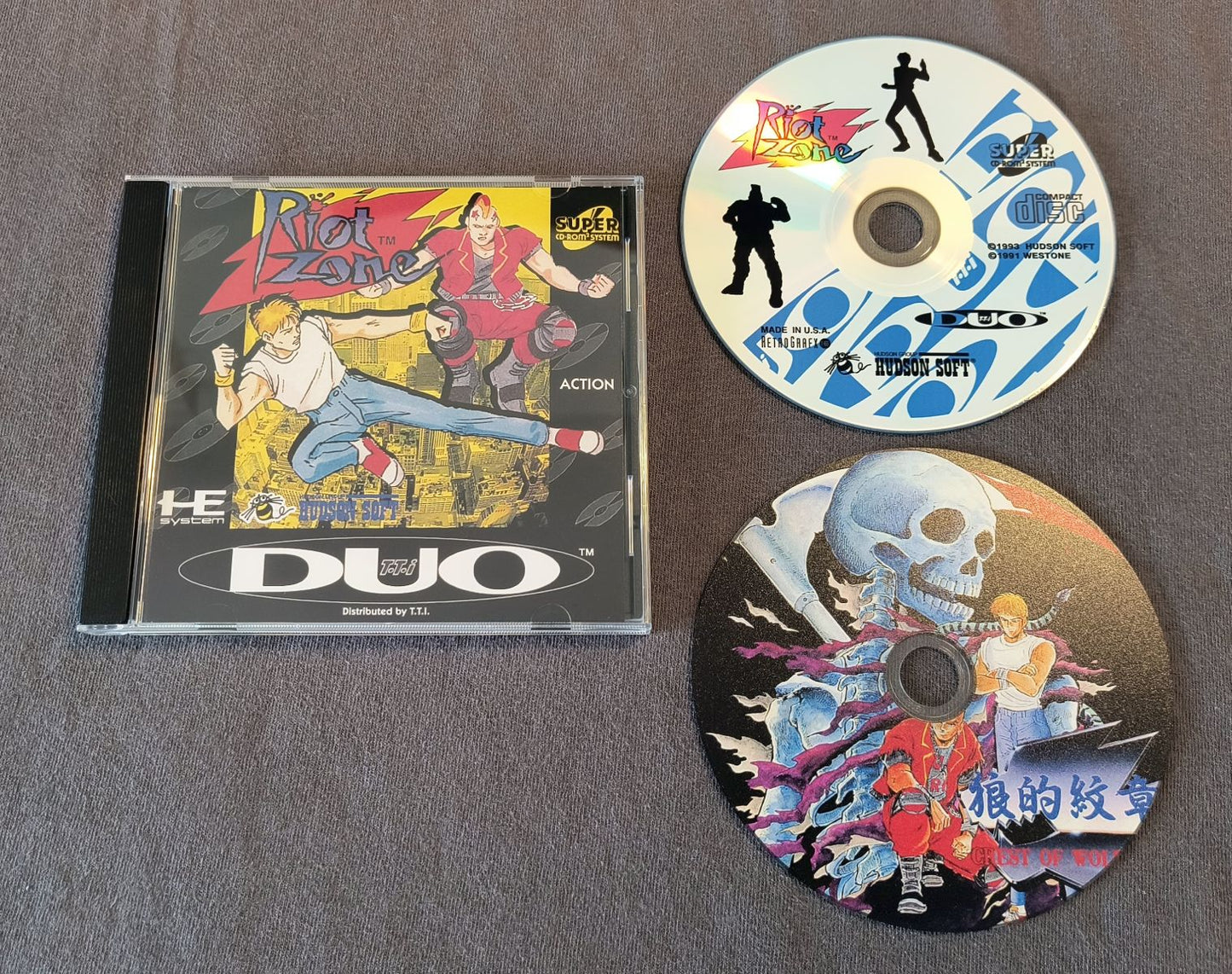 Riot Zone TurboGrafx-CD Reproduction
