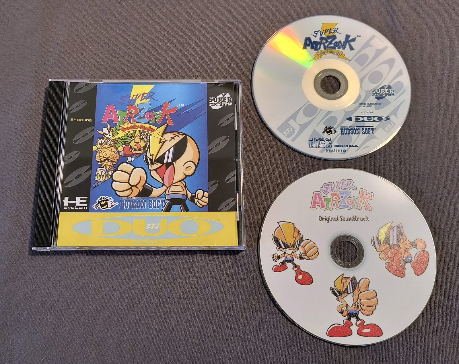 Super Air Zonk: Rockabilly-Paradise TurboGrafx-CD Reproduction