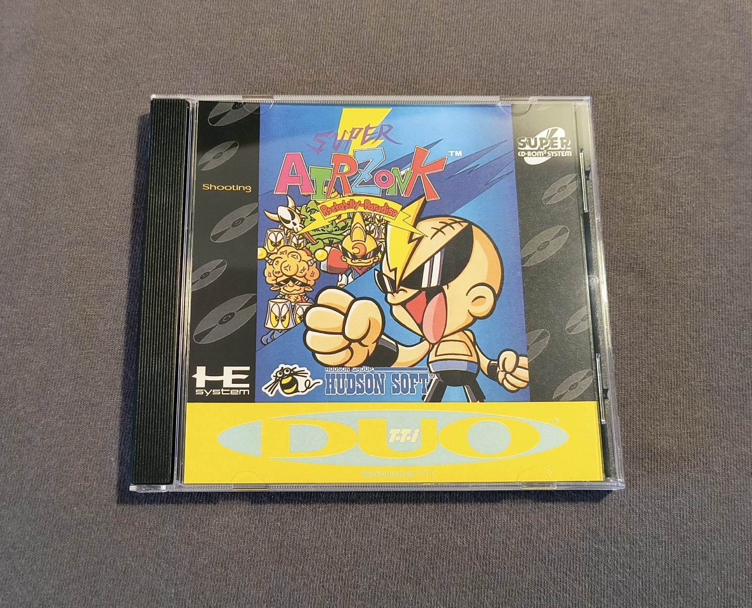 Super Air Zonk: Rockabilly-Paradise TurboGrafx-CD Reproduction