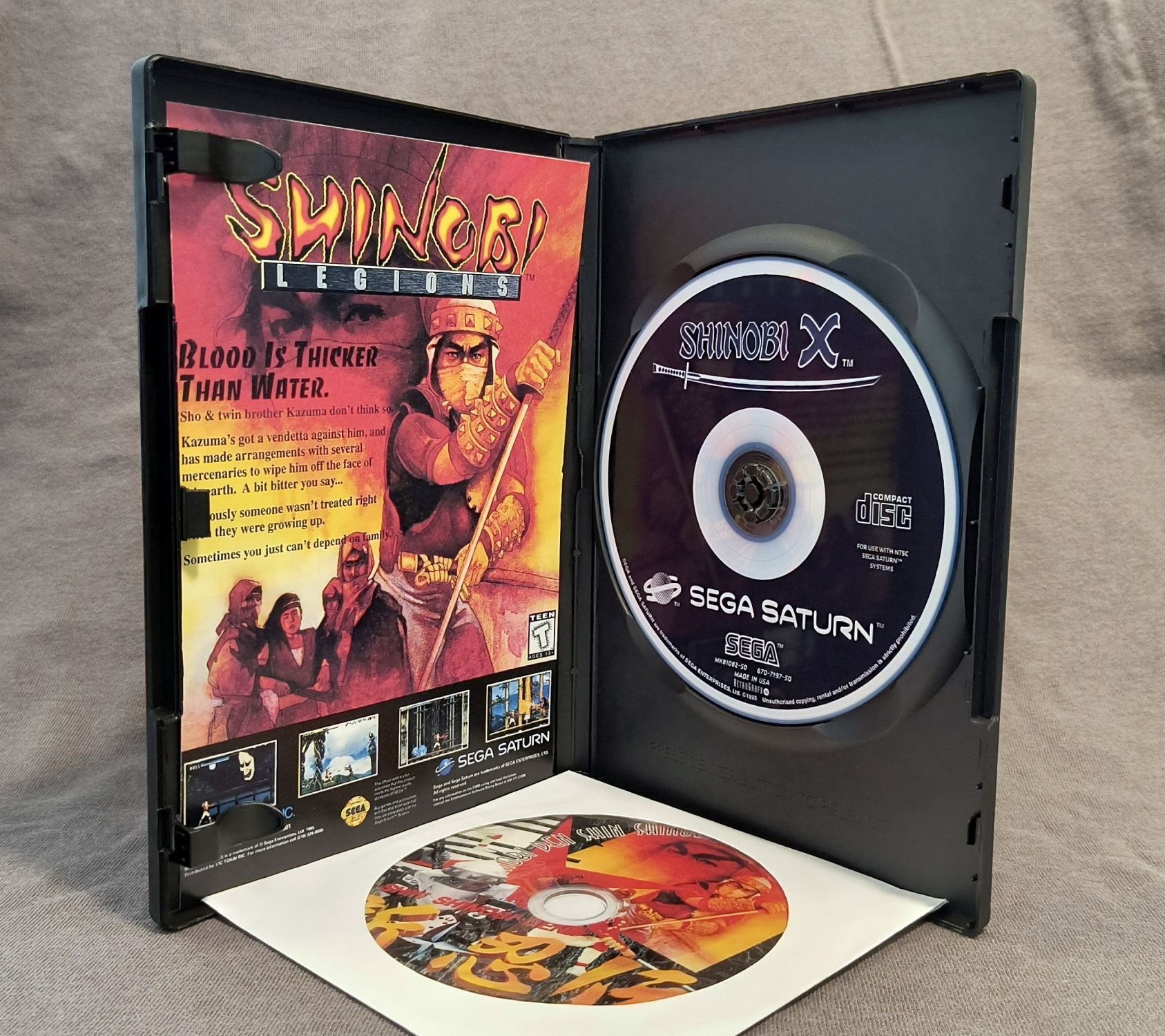Shinobi X (Europe) 60Hz Hack (PAL to NTSC) Sega Saturn Reproduction