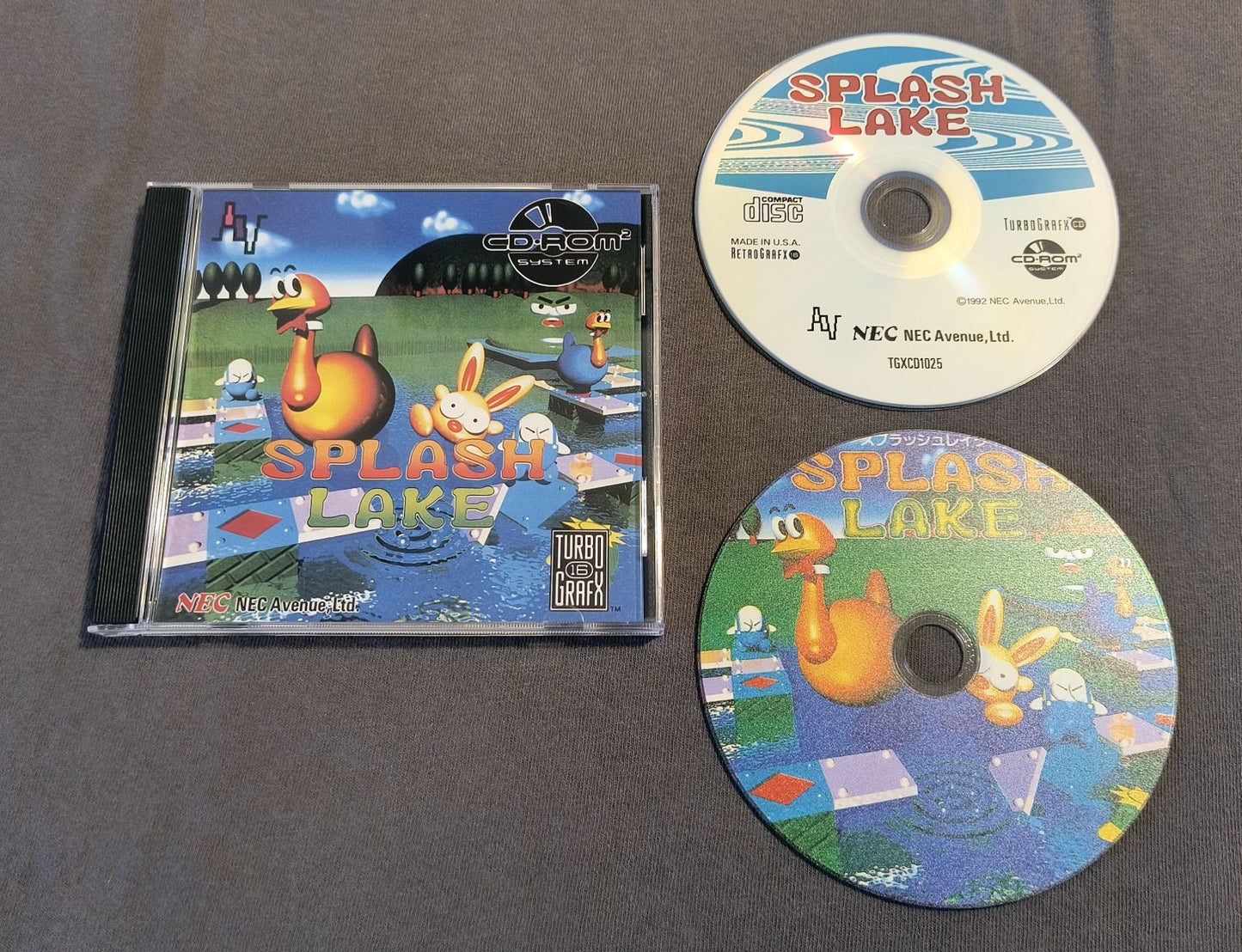 Splash Lake TurboGrafx-CD Reproduction