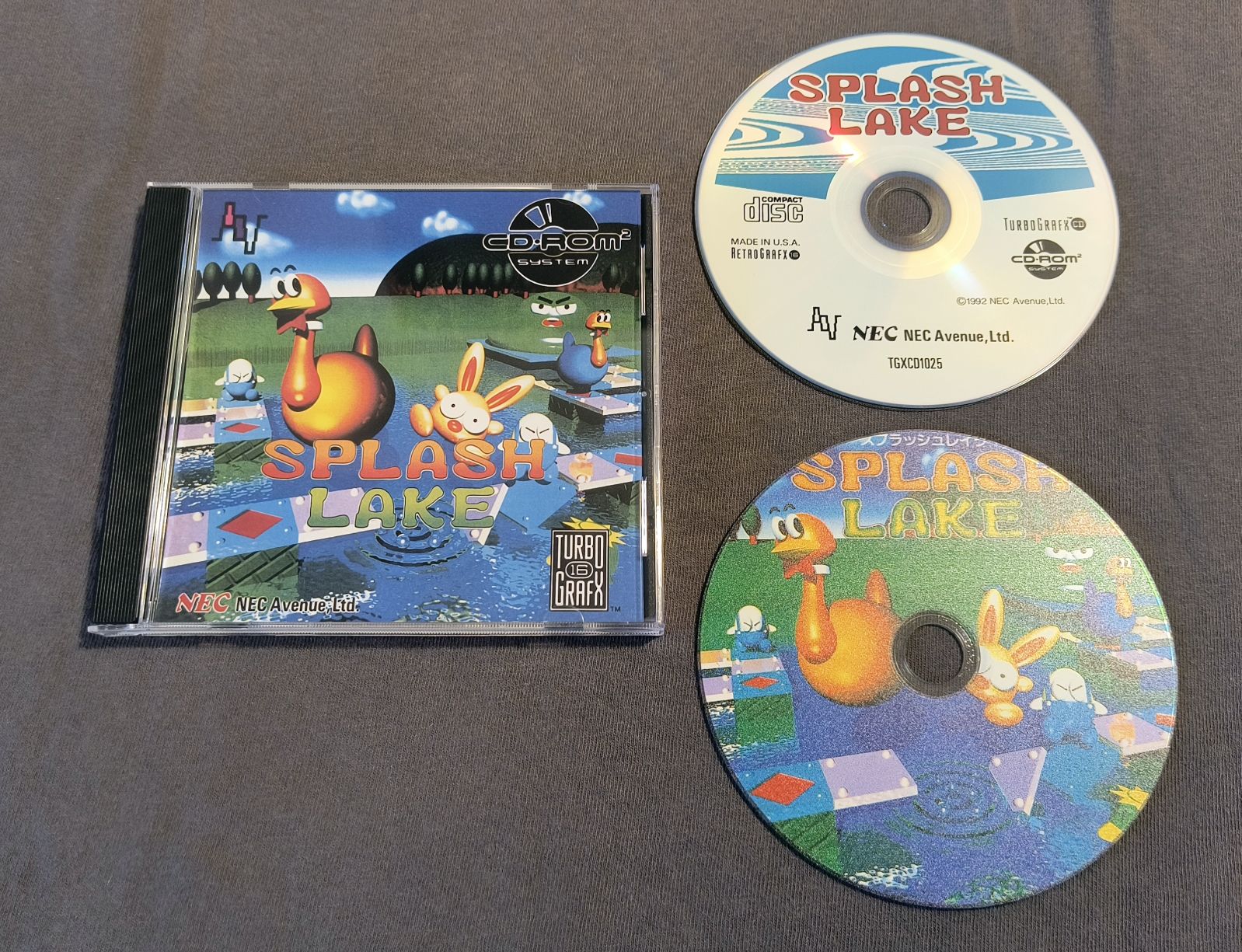 Splash Lake TurboGrafx-CD Reproduction