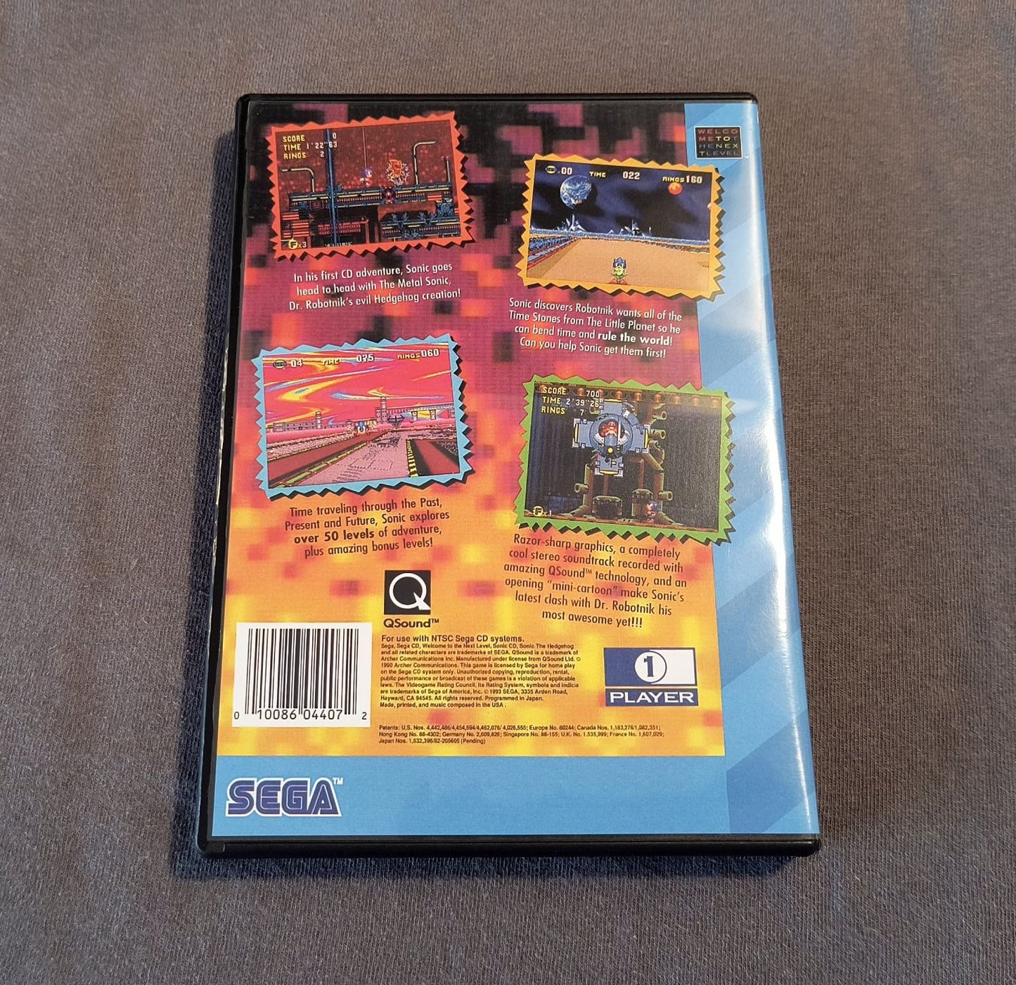 Sonic CD Sega CD Reproduction