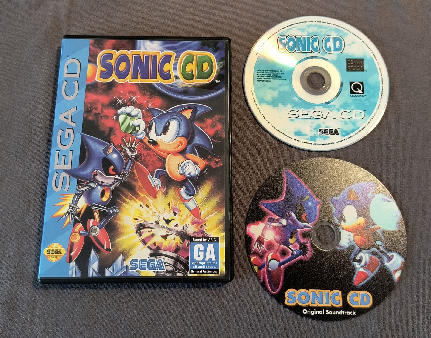 Sonic CD Sega CD Reproduction