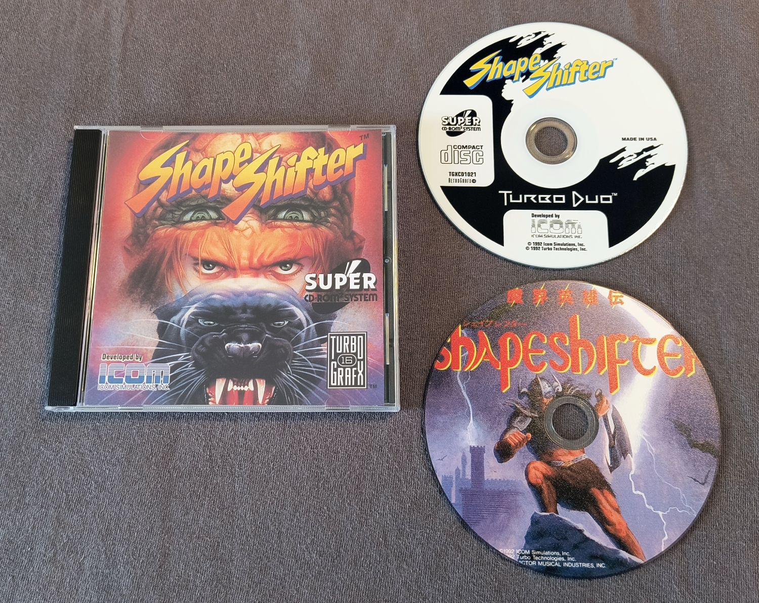 Shape Shifter TurboGrafx-CD Reproduction