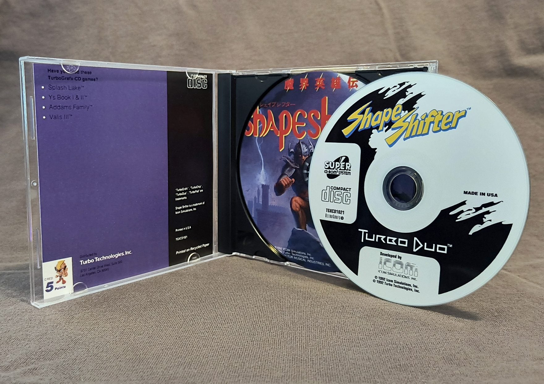 Shape Shifter TurboGrafx-CD Reproduction
