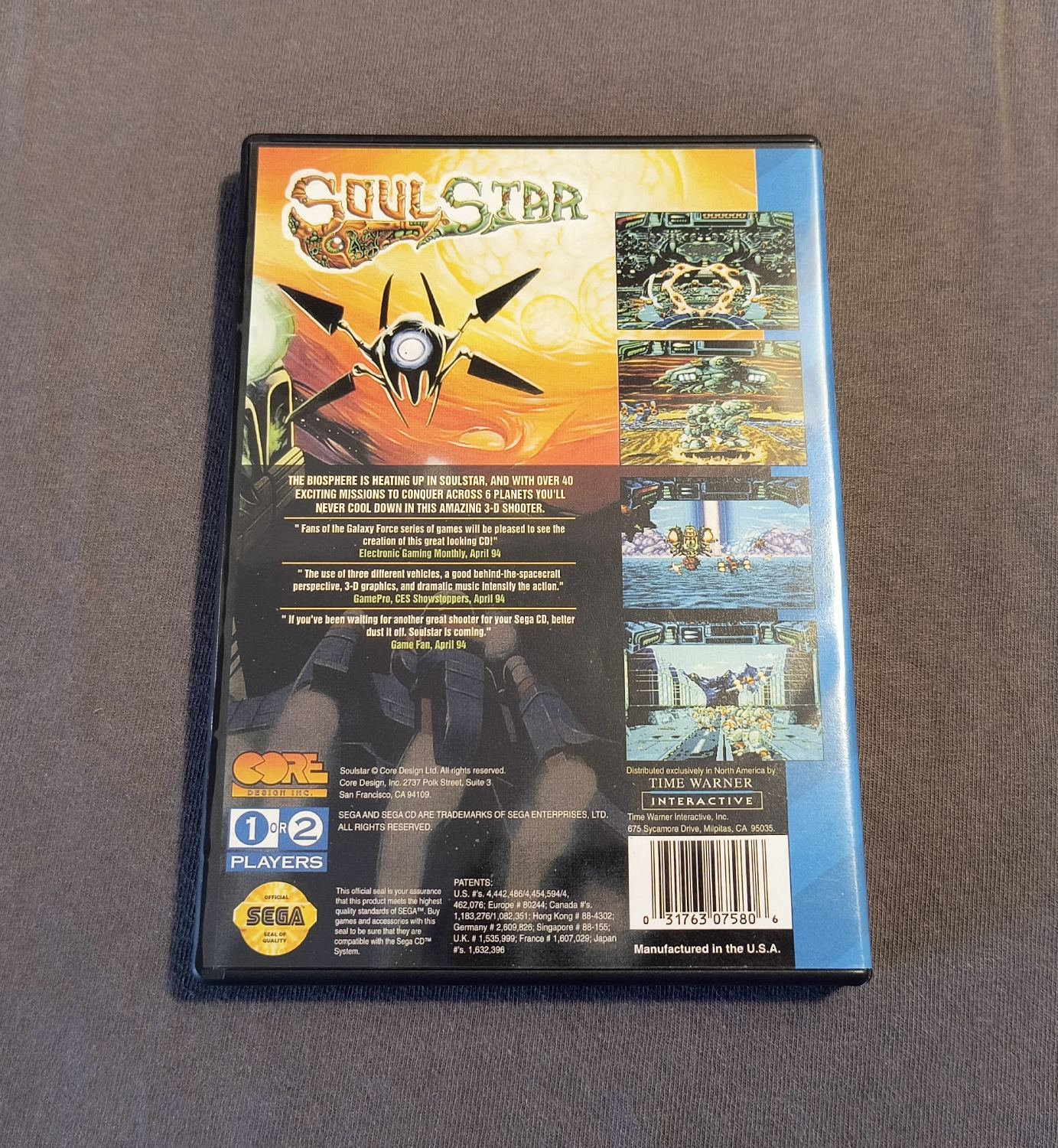 Soulstar Sega CD Reproduction