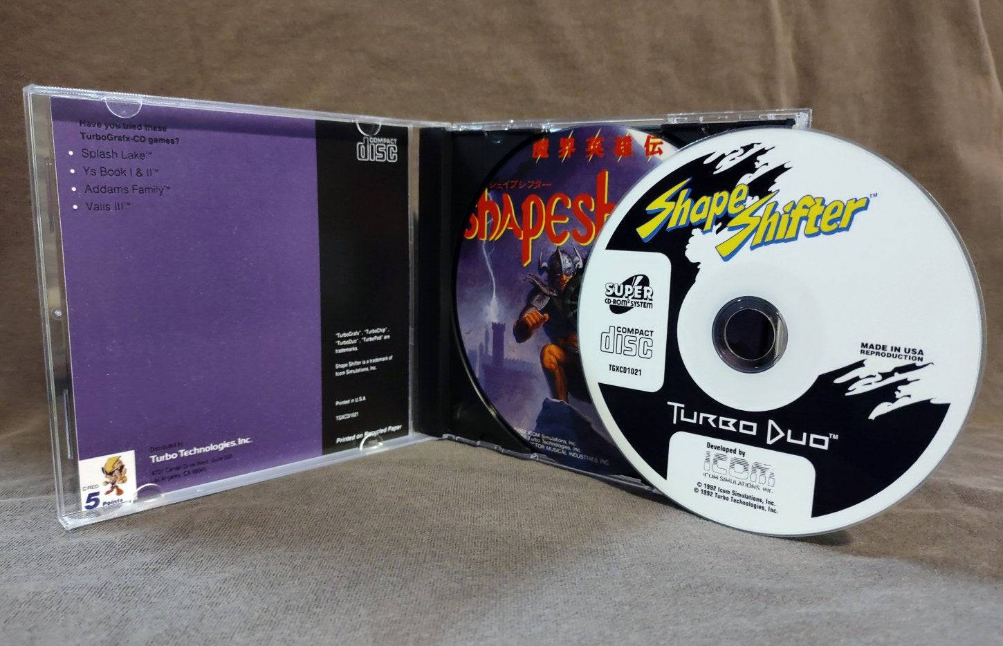 Shape Shifter TurboGrafx-CD Reproduction