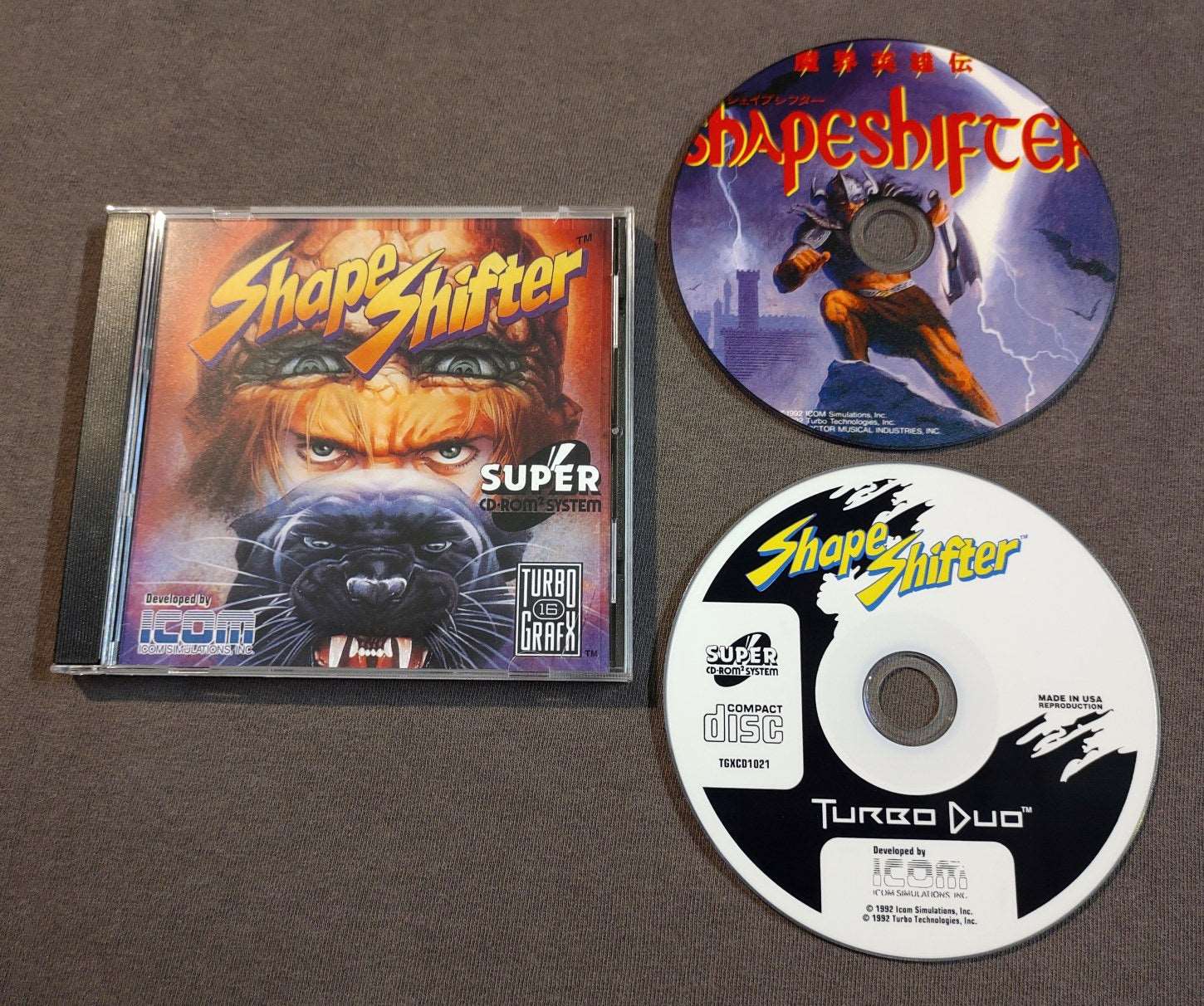 Shape Shifter TurboGrafx-CD Reproduction