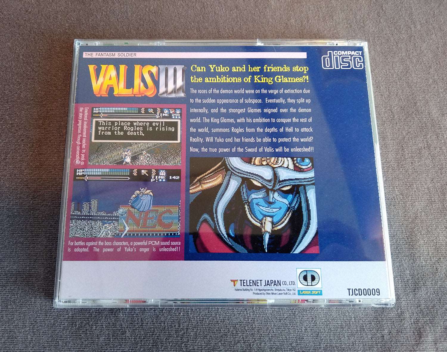 Valis III TurboGrafx-CD Reproduction