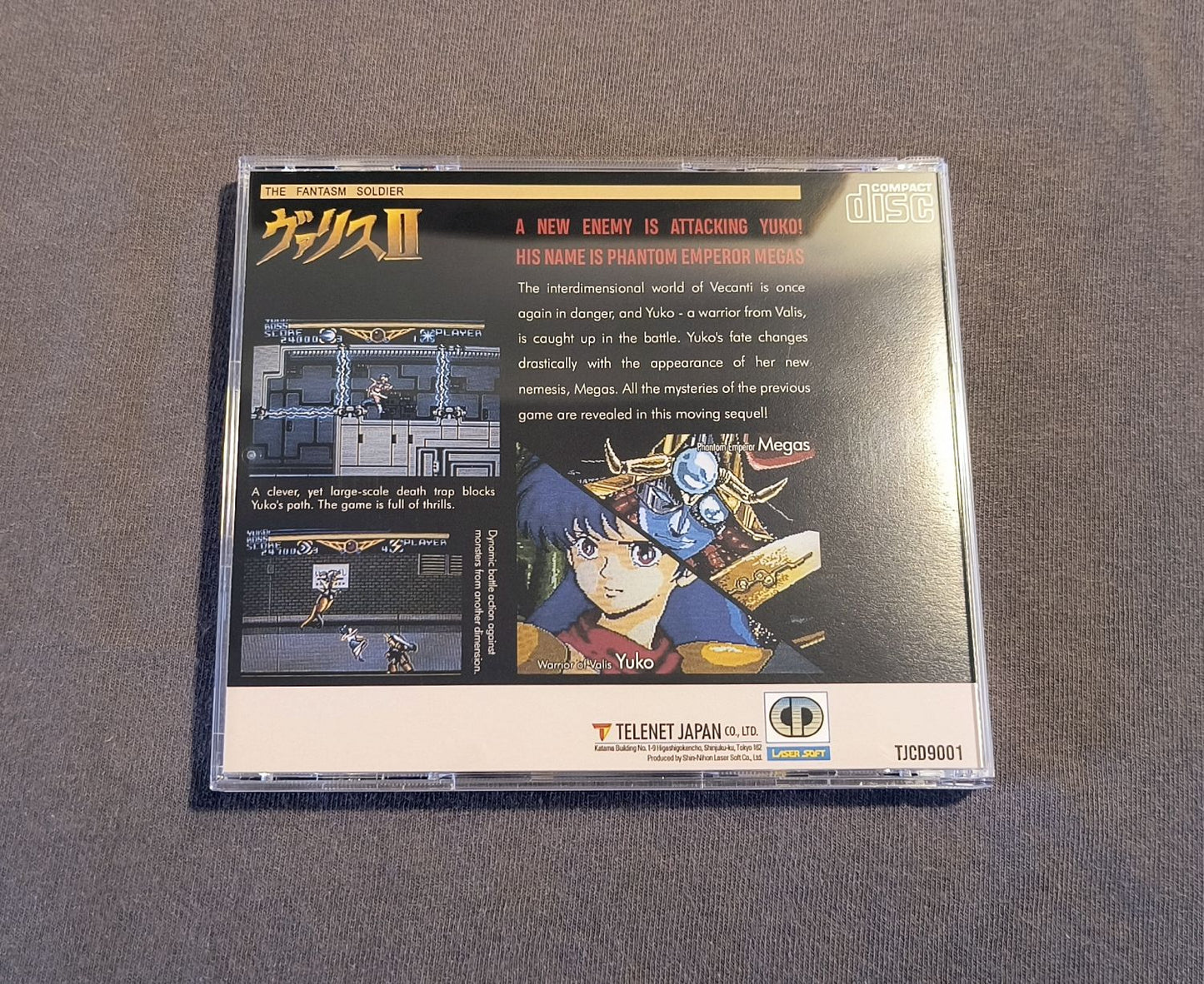 Valis II TurboGrafx-CD Reproduction (US style)