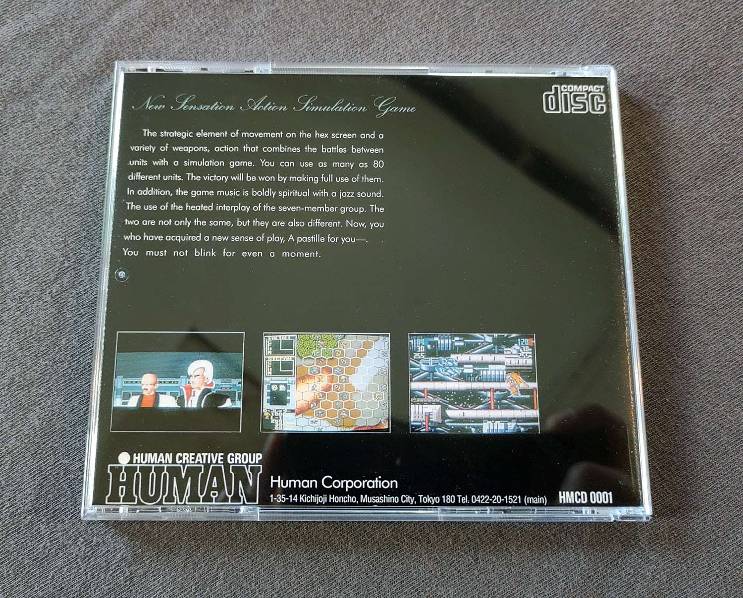 Vasteel TurboGrafx-CD Reproduction