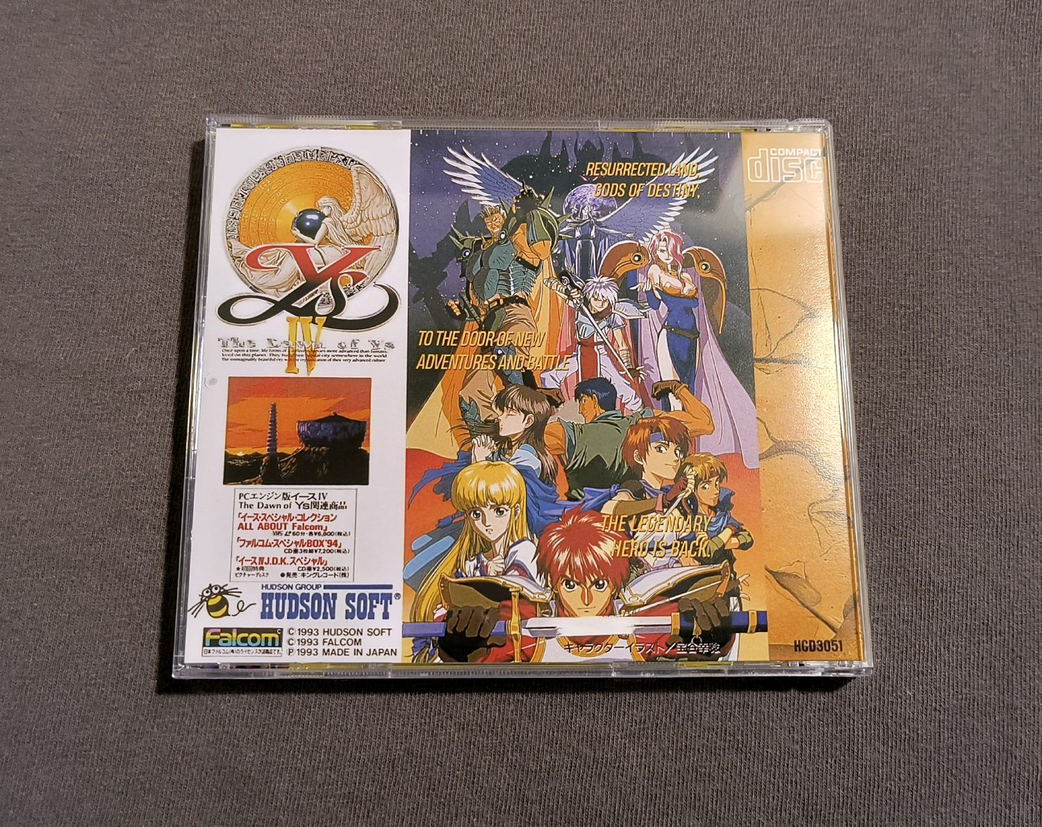 Ys IV: The Dawn of Ys PC Engine CD Reproduction (English)